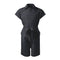 Boys and Girls Black Cotton Jumpsuit